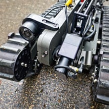 Robotic tracked vehicles are powered by composite CJ and Ultracomp bearings. Robotic tracked vehicles are powered by composite CJ and Ultracomp bearings.